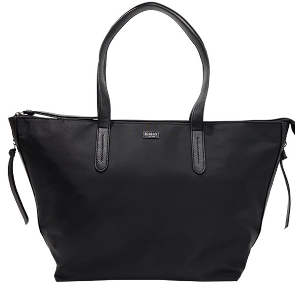 Black Tote Bag Botkier New York Bond Tote Zipper Top NWT - Picture 2 of 4